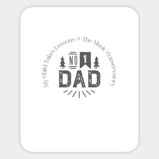 Number 1 Dad Sticker